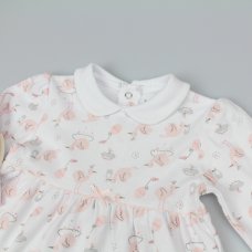 M14278: Baby Girls Dress Headband & Bootees Outfit (NB-3 Months)